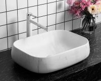 Раковина-чаша Ceruttispa 57 CR0086 MMW1 СТ9546 Белый матовый мрамор — фото 5, Раковины накладные