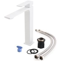 Смеситель для раковины Orange Lutz M04-121w Белый — фото 5, Смесители для раковины