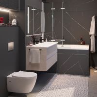 Товар: Унитаз Berges Mascon Rimless 082128 подвесной с сиденьем Микролифт - фото 8 Унитаз Berges Mascon Rimless 082128 подвесной с сиденьем Микролифт — фото 8, Подвесные унитазы