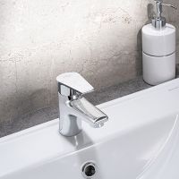 Смеситель для раковины Ростовская Мануфактура Сантехники SL132-001F Хром — фото 2, Смесители