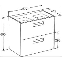 Товар: Тумба под раковину Roca The Gap 70 ZRU9302733 подвесная Белая матовая - фото 7 Тумба под раковину Roca The Gap 70 ZRU9302733 подвесная Белая матовая — фото 7, Мебель для ванной