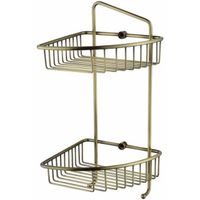 Полка корзина Kaiser KH-5071 угловая Бронза — фото 1, Полки для ванной и душа