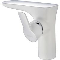 Смеситель для раковины Orans K-1076 1076k00 Серебристый хром Белый глянец — фото 2, Смесители для раковины