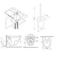 Товар: Унитаз AM.PM Spirit V2.0 FlashClean CK70H1103B подвесной с гигиеническим душем и ершиком с сиденьем Микролифт - фото 34 Унитаз AM.PM Spirit V2.0 FlashClean CK70H1103B подвесной с гигиеническим душем и ершиком с сиденьем Микролифт — фото 34, Унитазы