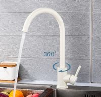 Смеситель для кухни Frap F40899-1 Белый — фото 2, Смесители для кухни