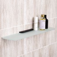 Товар: Стеклянная полка WasserKRAFT Elbe K-7224 Черная матовая - фото 4 Стеклянная полка WasserKRAFT Elbe K-7224 Черная матовая — фото 4, Полки для ванной и душа