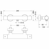 Товар: Смеситель для душа Aquatek Европа AQ1363CR с термостатом Хром - фото 2 Смеситель для душа Aquatek Европа AQ1363CR с термостатом Хром — фото 2, Смеситель для душа