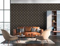 Обои AS Creation New Life 37682-2 Винил на флизелине (0,53*10,05) Черный, Геометрия — фото 5, Обои для стен