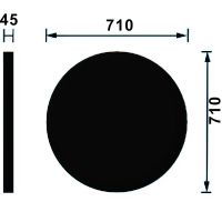 Розетка потолочная Перфект B3008 710x45x710 мм — фото 3, Розетки потолочные