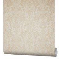 Обои Fipar Grand Classic R 28022 Винил на флизелине (1,06*10,05) Бежевый, Дамаск — фото 2, Обои для стен