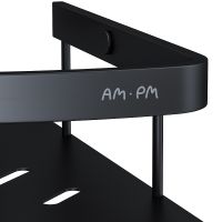 Комплект душевого уголка с душевой системой и аксессуарами AM.PM Gem 80x80 WK90EM профиль Черный матовый стекло прозрачное — фото 32, Душевые уголки четверть круга