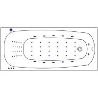 Акриловая ванна Whitecross Layla Slim 180x80 0122.180080.100.NANO.GL с гидромассажем — фото 8, Ванны