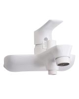 Смеситель для ванны Orange Aristo M19-100w Белый глянец — фото 3, Смесители