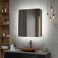 Зеркальный шкаф Континент Eltoro black LED 76 МВК114 с подсветкой Черный — фото 9, Зеркальные шкафы в ванную