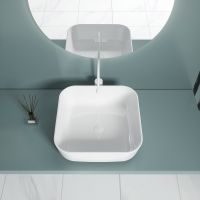 Раковина-чаша Esbano Ercina-N 39 ESRNERCINW Белая глянцевая — фото 4, Раковины накладные