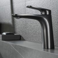 Смеситель для раковины Black&White Universe UK8701MG 8701MG Gun Metal — фото 2, Смесители