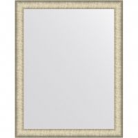 Зеркало Evoform Definite 93х73 BY 7611 в багетной раме - Брашированное серебро 59 мм — фото 1, Мебель для ванной