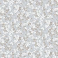 Обои Hygge Nature Hg36 006 Флизелин (1*10,05) Голубой/Белый/Коричневый, Цветы — фото 1, Обои для стен