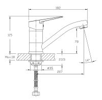 Смеситель для раковины Viko V-7111 Хром — фото 12, Смесители для раковины