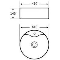 Раковина Esbano Beryl 41 ESRNBERYMB Черная матовая — фото 3, Раковины накладные