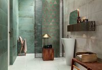 Керамический декор Tubadzin Goldgreen Steel gold 4 1,5х74,8 см — фото 2, Керамическая плитка