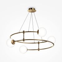 Подвесной светильник Maytoni Modern Balance MOD317PL-04G Белый Золото — фото 3, Подвесные светильники