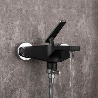 Товар: Смеситель для ванны Frap H57 F3257 Черный матовый Хром - фото 2 Смеситель для ванны Frap H57 F3257 Черный матовый Хром — фото 2, Смесители