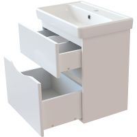 Тумба с раковиной Orange Topline-Marseille 60 TPMS60+RA подвесная Белый глянец — фото 3, Тумбы с раковиной