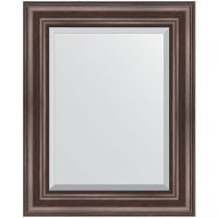 Зеркало Evoform Exclusive 51х41 BY 1356 с фацетом в багетной раме - Палисандр 62 мм — фото 1, Мебель для ванной