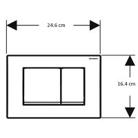 Инсталляция Geberit Delta 458.163.21.1 для унитаза с клавишей смыва Хром глянцевый — фото 7, Инсталляции для унитазов