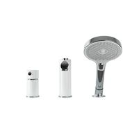 Смеситель на борт ванны Gappo G03-8 G1103-8 Белый Хром — фото 2, Смесители на борт ванны