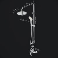 Душевая система AM.PM Gem F40890A14 Хром — фото 18, Душевые стойки