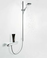 Смеситель для душа Hansgrohe Ecostat Select с термостатом Хром Белый арт-13161400 — фото 4, Смесители для душа с термостатом