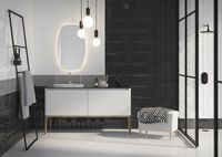 Керамический декор Cersanit Evolution Вставка диагонали черно-белый EV2G442 20х44 см — фото 3, Керамическая плитка