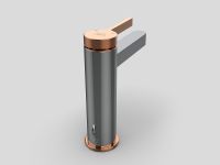 Смеситель для раковины GPD Gildo MLB165-K-R Хром Розовое золото — фото 4, Смесители