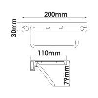 Держатель туалетной бумаги WasserKRAFT Золото глянцевое арт-K-1725 — фото 2, Держатели туалетной бумаги