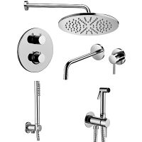 Комплект смесителей Paffoni Light KITZLIQ018CR006 Хром — фото 1, Готовые комплекты для ванной комнаты