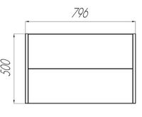 Тумба под раковину Aquaton Брук 80 1A202001BCDF0 подвесная Дуб феррара — фото 5, Тумбы под раковину