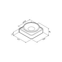 Мыльница Damixa Jupiter DA7734200 Черная Хром — фото 3, Мыльницы