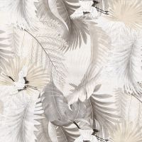 Обои Prima Italiana Volare 80475 Винил на флизелине (1,06*10) Бежевый/Белый, Птицы/Листья — фото 1, Обои для стен