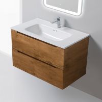 Тумба под раковину BelBagno Etna 80 ETNA-800-2C-SO-RN-P подвесная Rovere Nature — фото 3, Тумбы под раковину