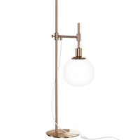 Настольная лампа Maytoni Modern Erich MOD221-TL-01-G Белая Латунь — фото 4, Настольные лампы