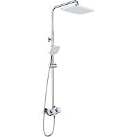 Душевая система Kludi Cockpit Explorer 8005005-00 с термостатом Хром — фото 1, Душевые стойки
