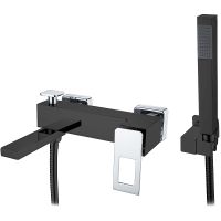 Смеситель для ванны Boheme Q 143-BCR Черный Хром — фото 1, Смесители