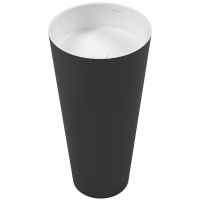 Раковина Whitecross Air 41 0738.040040.203 Черная Белая матовая — фото 1, Раковины