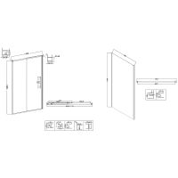 Товар: Душевой уголок Niagara Nova 110х90 NG-64-11A-A90-34 профиль Хром стекло прозрачное - фото 11 Душевой уголок Niagara Nova 110х90 NG-64-11A-A90-34 профиль Хром стекло прозрачное — фото 11, Душевые уголки