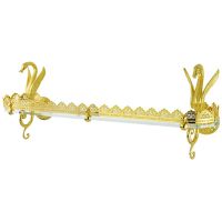 Товар: Стеклянная полка Migliore Luxor 26131 Золото - фото 2 Стеклянная полка Migliore Luxor 26131 Золото — фото 2, Полки для ванной и душа