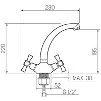 Смеситель для кухни Ростовская Мануфактура Сантехники SL138-272F Хром — фото 6, Смесители