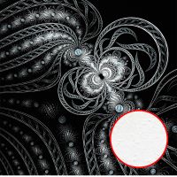 Фреска Ortograf Grafika Natura 31516 Фактура бархат FX Флизелин (2,7*2,7) Черный/Белый, Абстракция — фото 1, Фрески