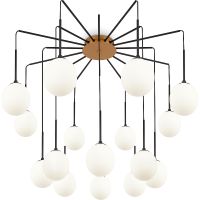 Подвесной светильник Maytoni Modern Branch MOD176PL-16G Белый Черный Золото — фото 4, Подвесные светильники